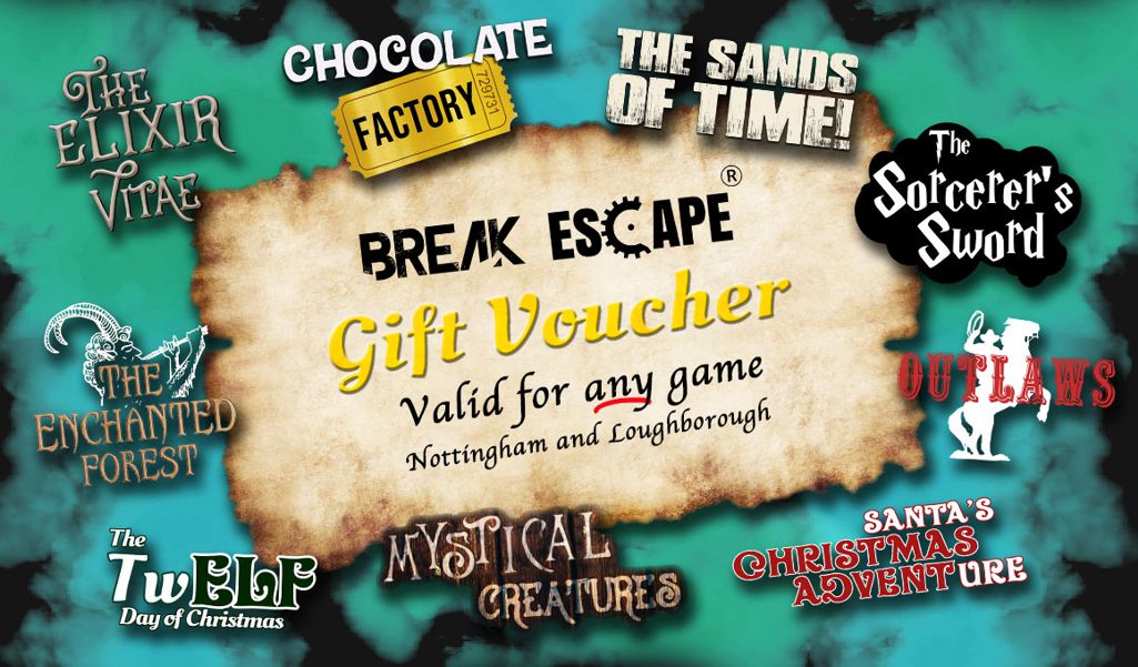 Universal Break Escape Gift Vouchers